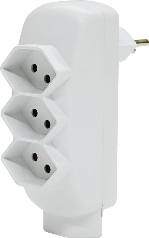 Abzweigstecker ohne Schalter 3xT13+1xT13 KS