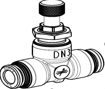 1043860 - VIV Durchflussregulator 1/4"