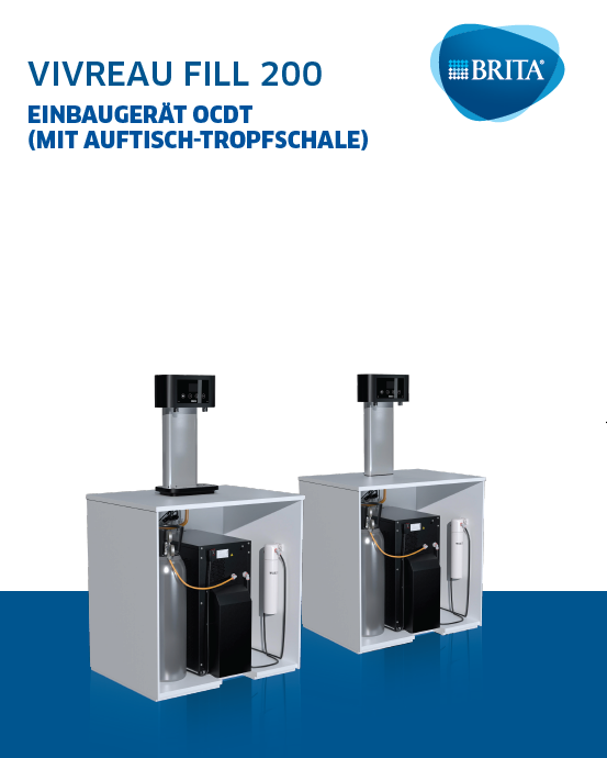 1037816 - VIVREAU Fill 200 Tap System Over the Counter Drip Tray