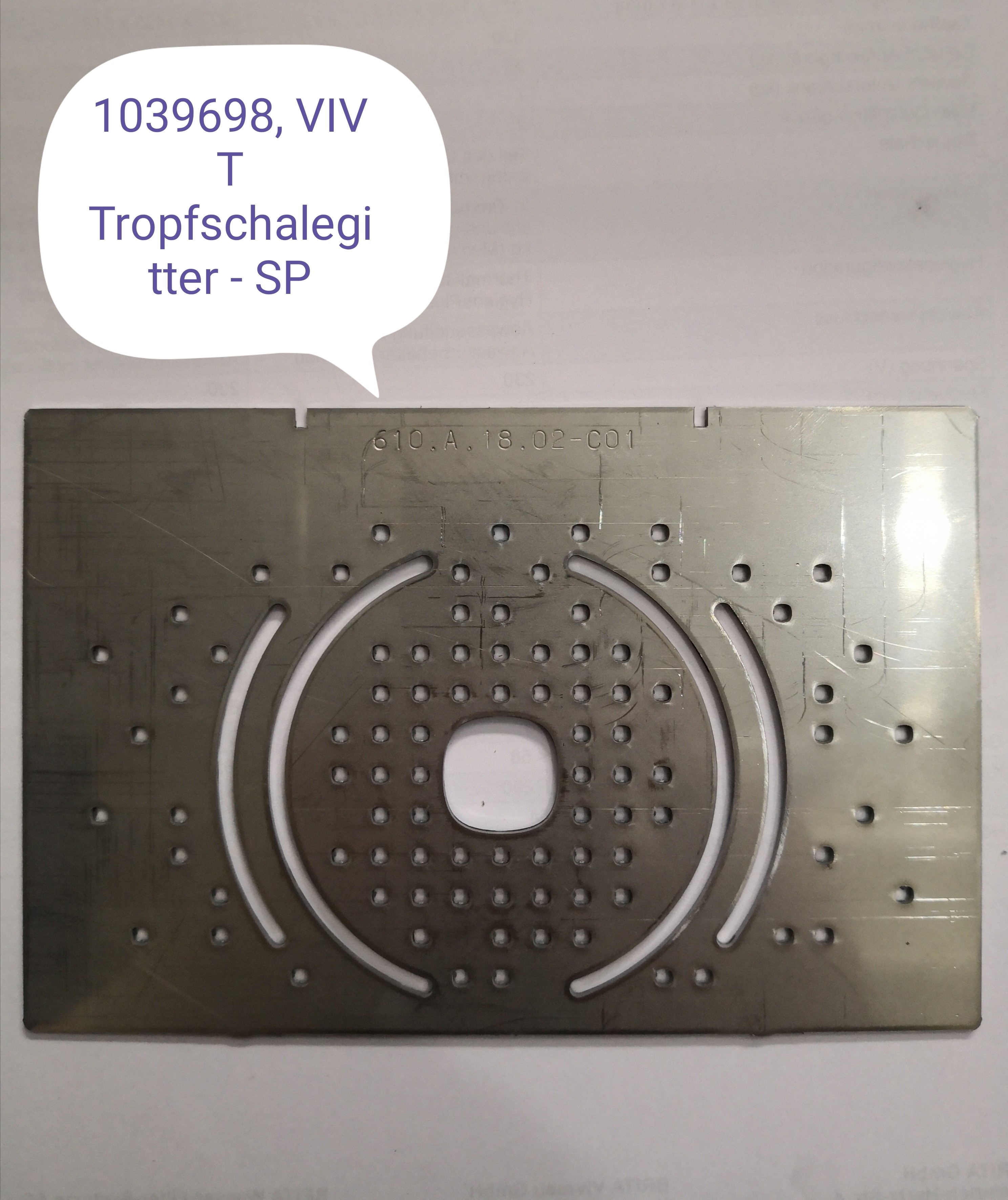 1039698 - VIV T Tropfschalegitter