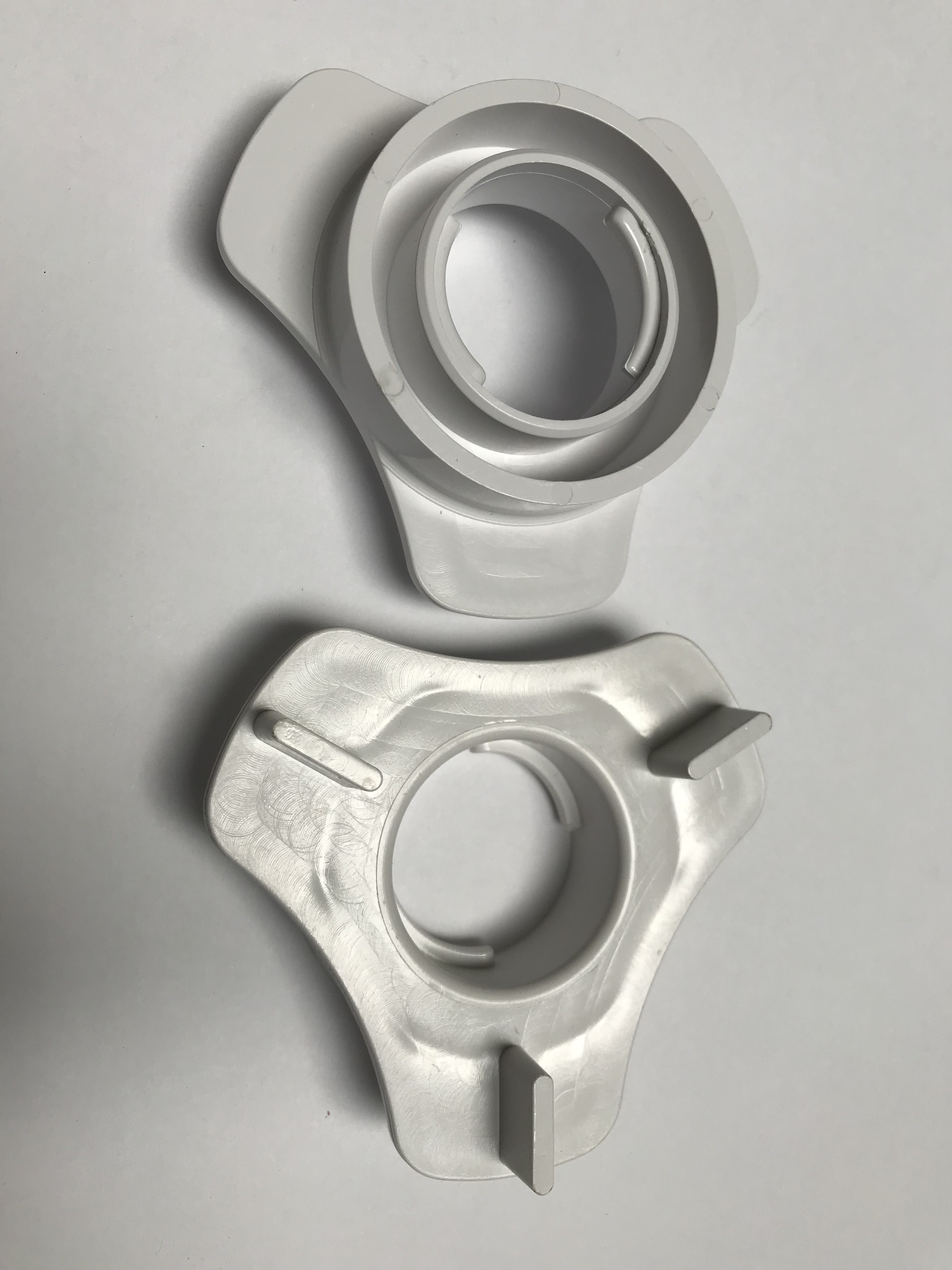 P1/2 Frontrahmenbefestigung weiss