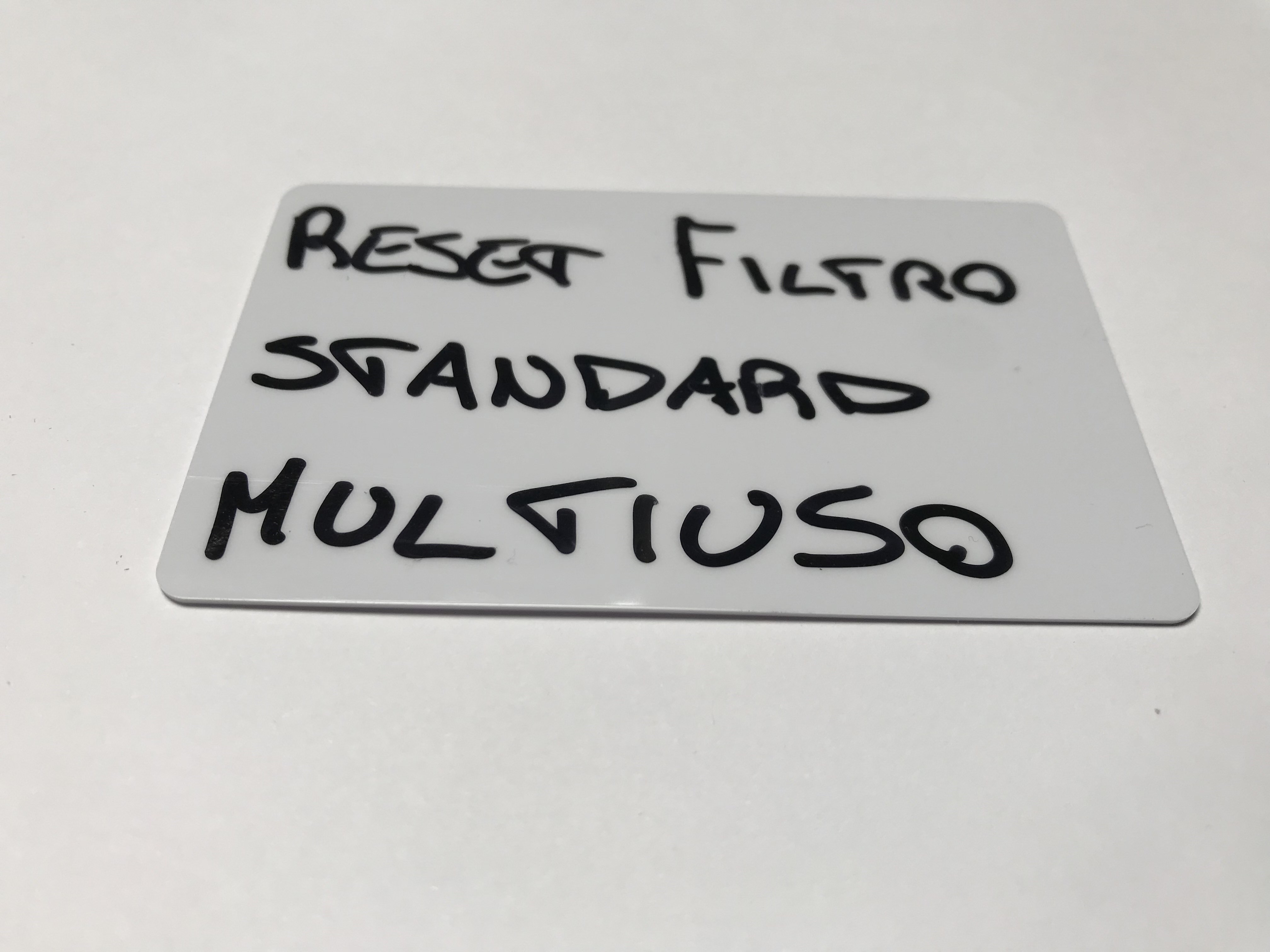 Filterintervall-Resetkarte