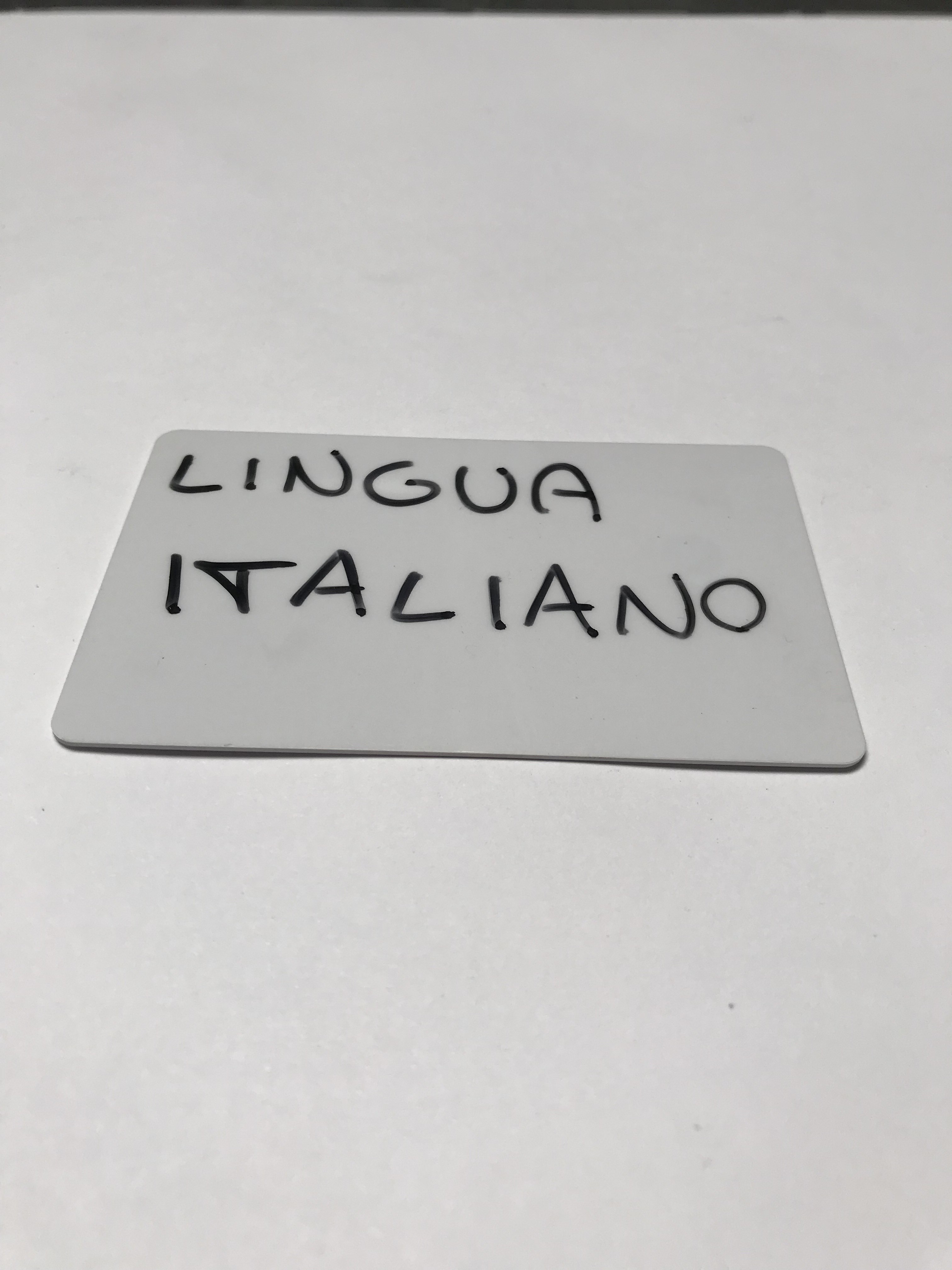 Sprachkarte Italienisch