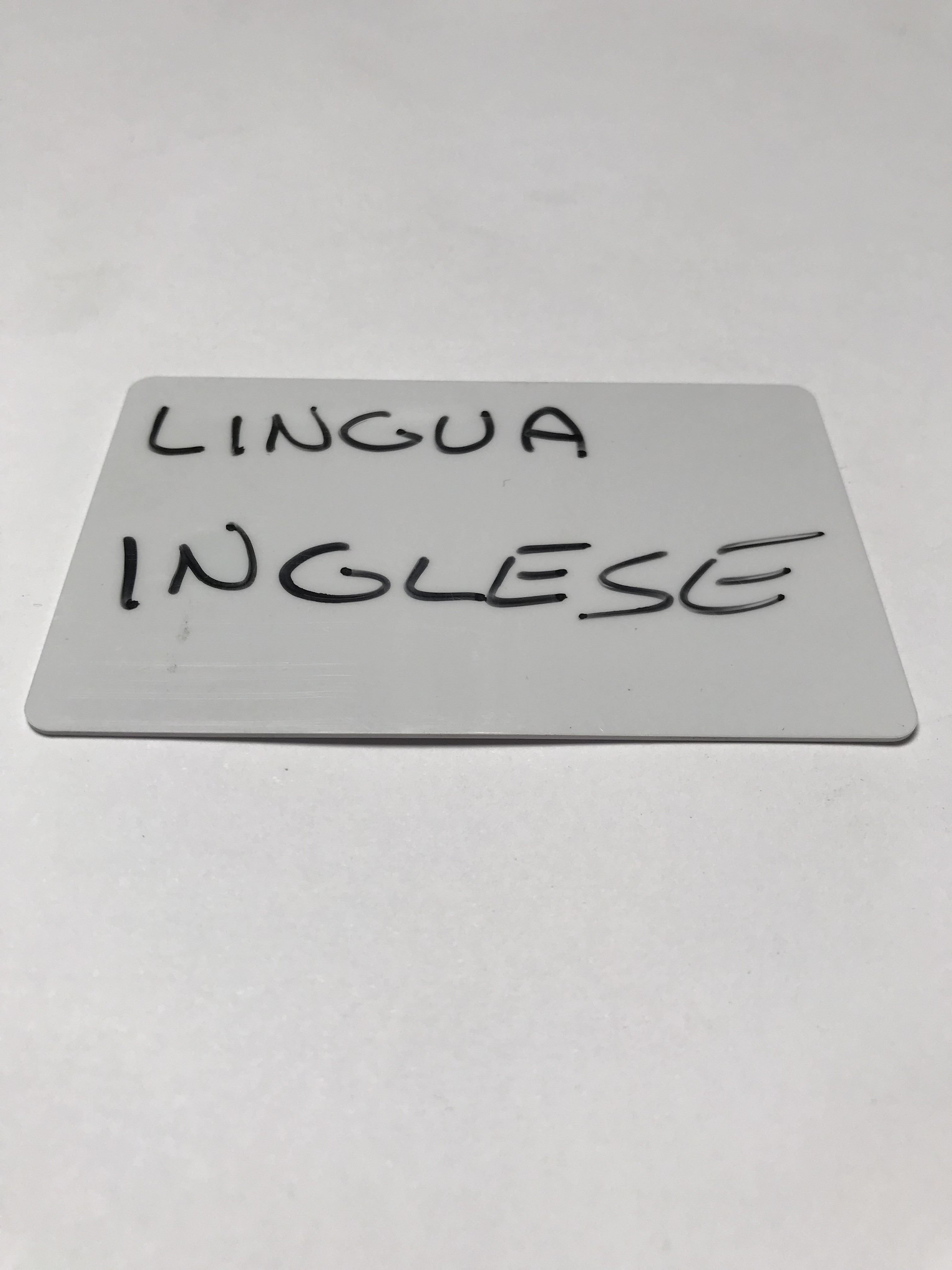 Sprachkarte Englisch