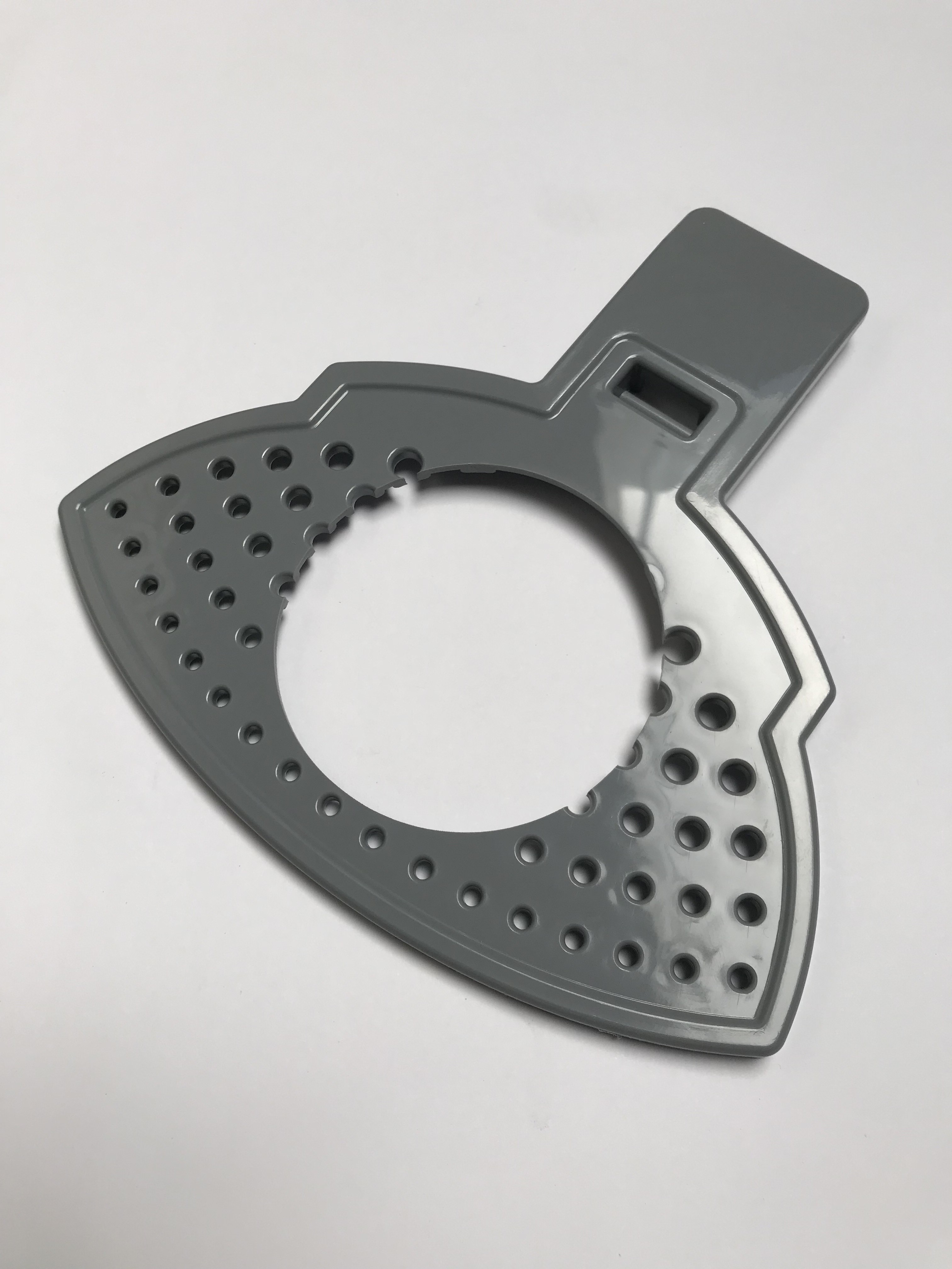 P9/10 Tropfschale Gitter grau