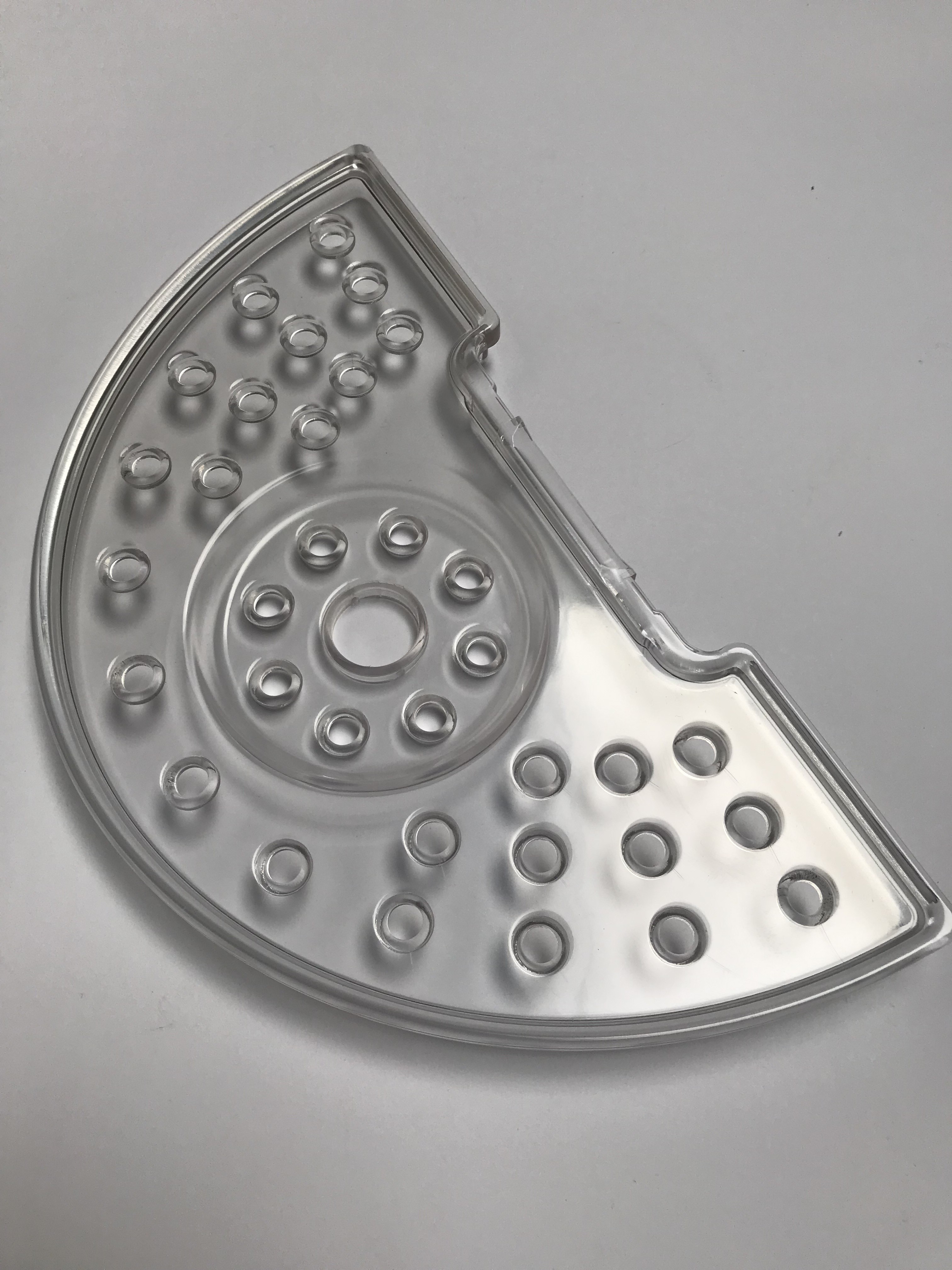 P1/2 Tropfschale Gitter transparent