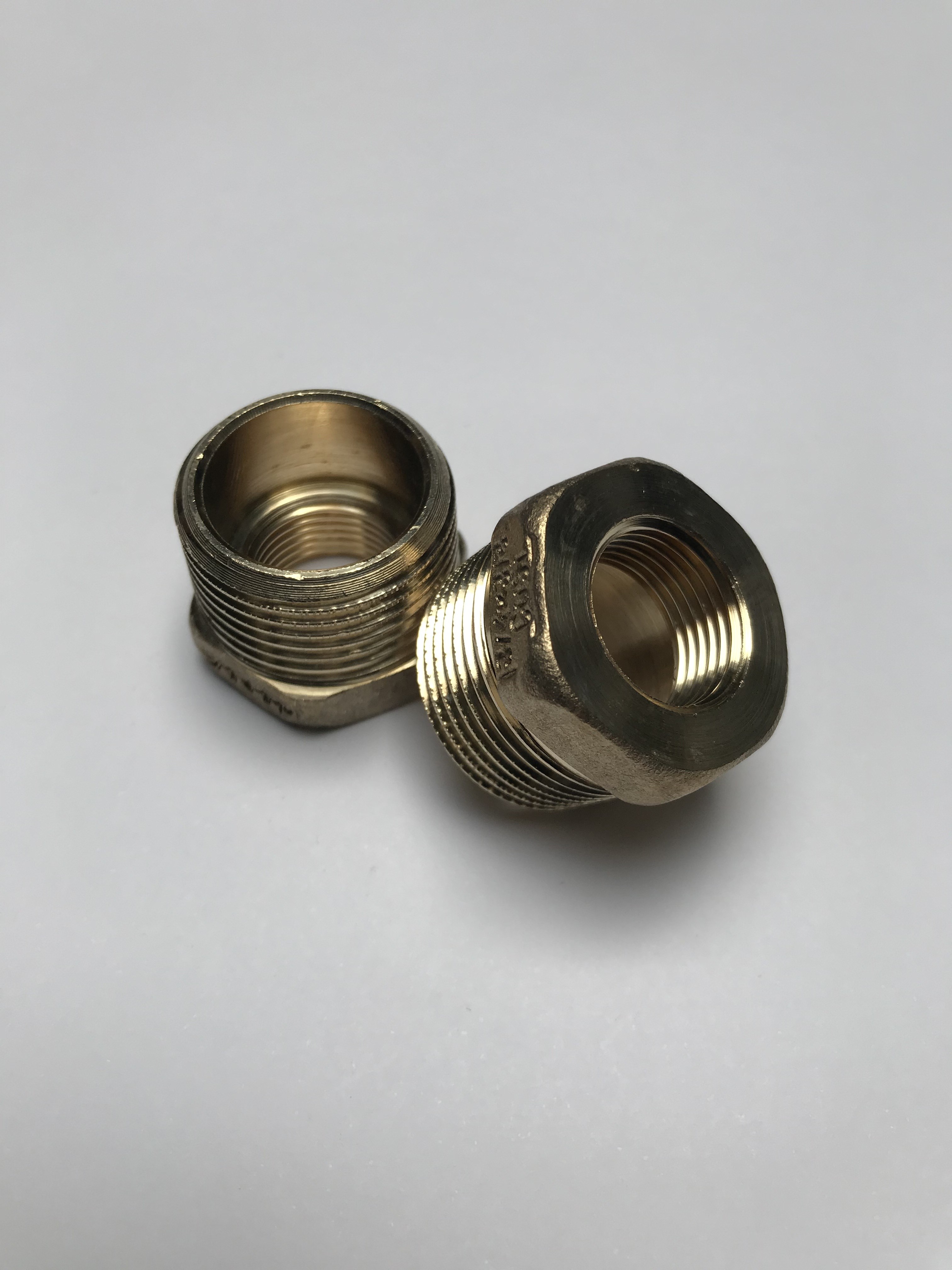 Überschnitt 3/ 4" x 3/8" Messing blank