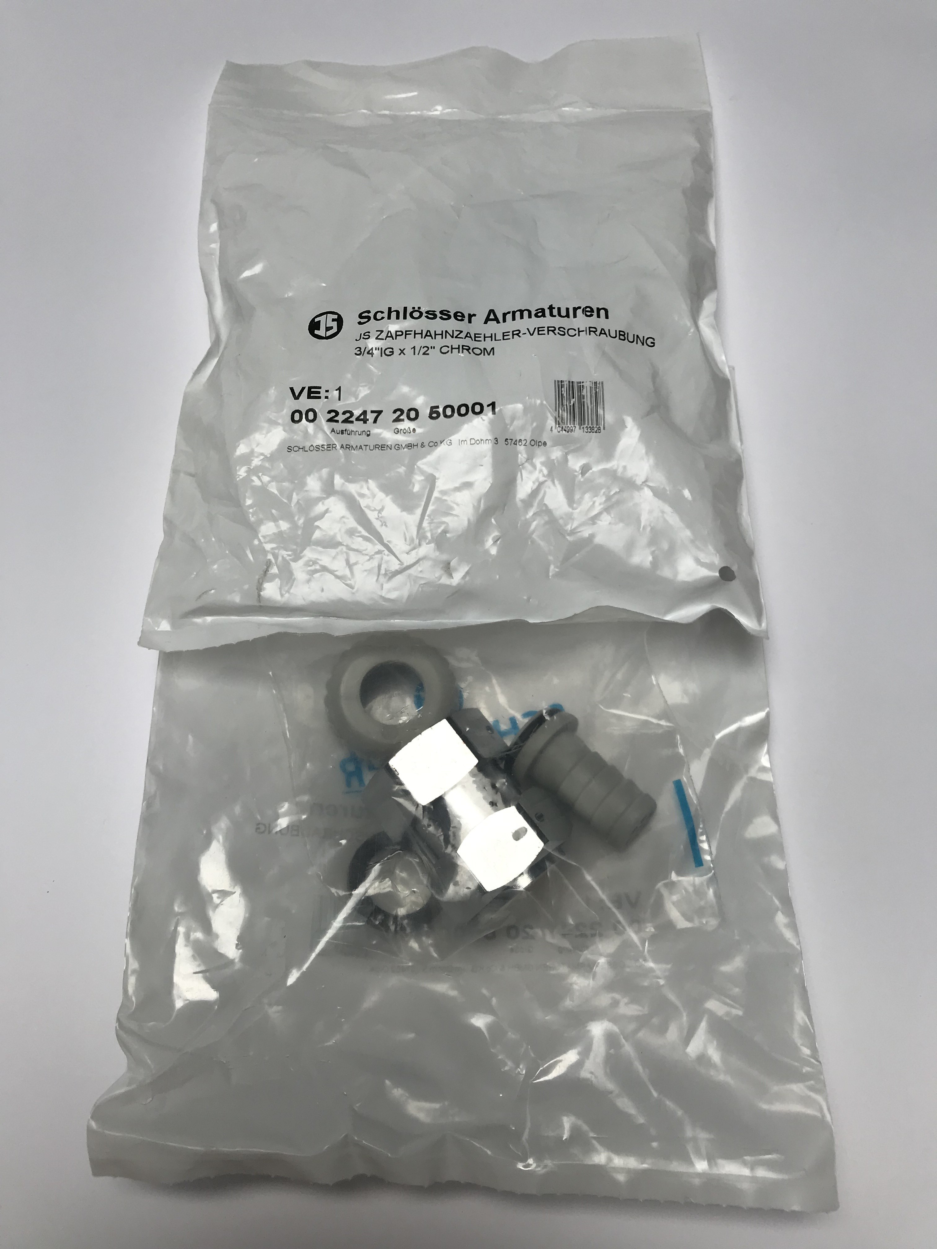 1025009 - Doppelverschraubung für Wasserzähler