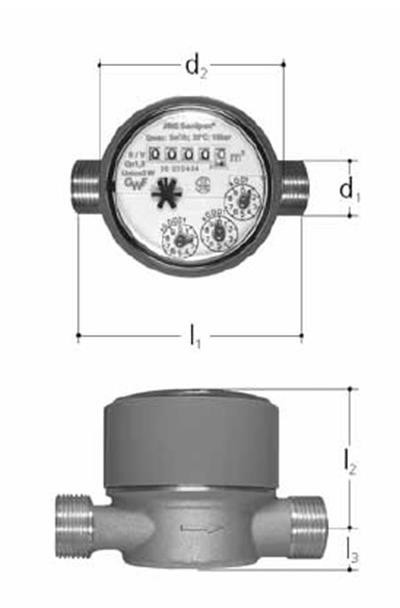 Sanipex Wasserzähler 5050.110 1/2" KW 