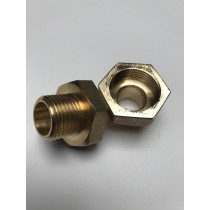 Messing Übergang blank 3/4" x 1/2"