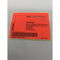 Abfalletikette Qualinight