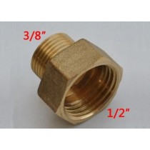 1024999 - Messing Übergang blank 1/2" x 3/8"